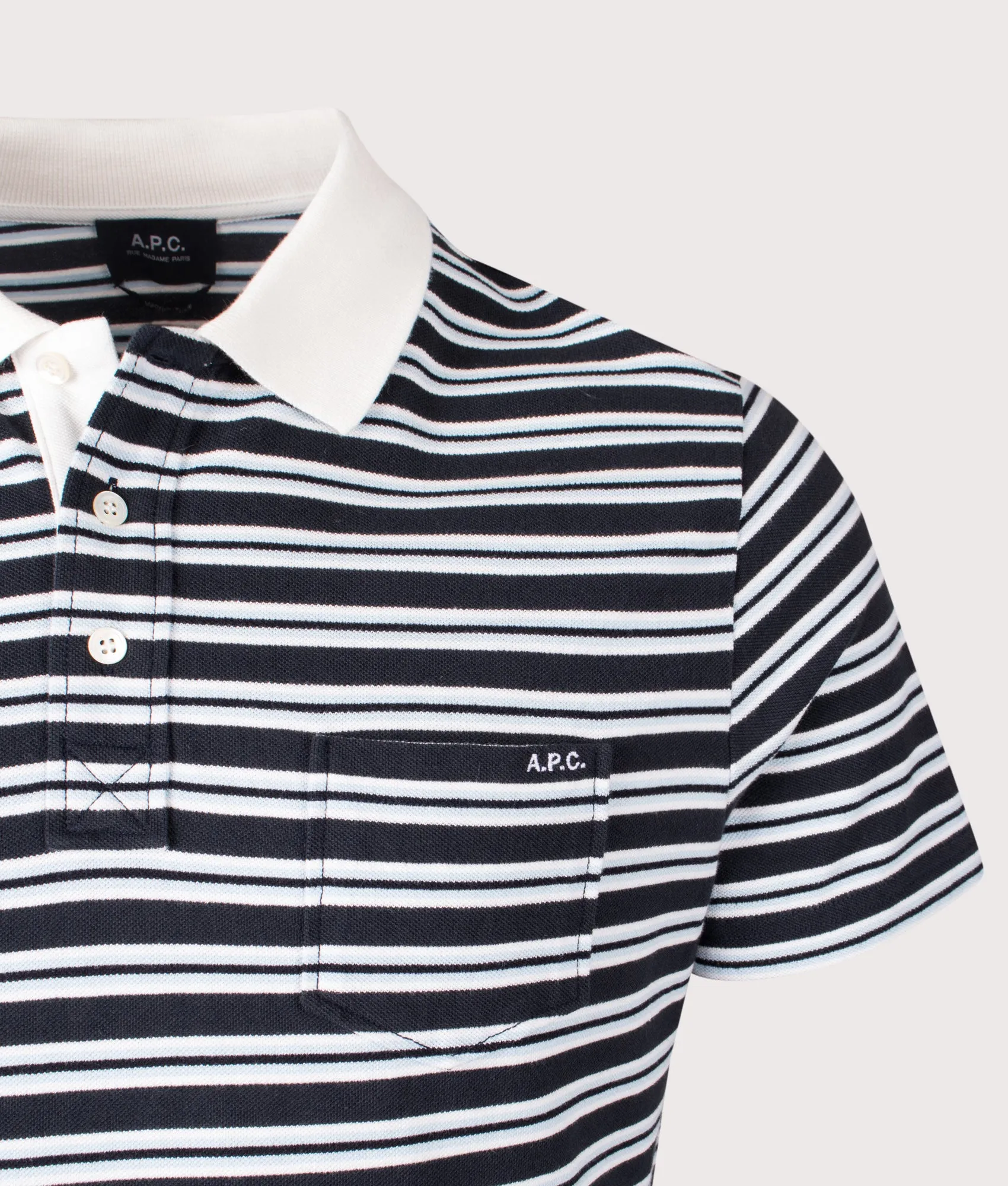 Relaxed fit Oscar Striped Polo Shirt sold by EQVVS product image thumbnail 2