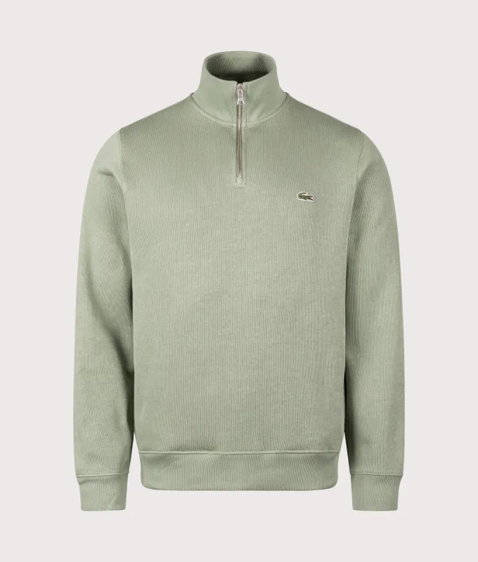 Quarter Zip Croc Logo Knit made by Lacoste