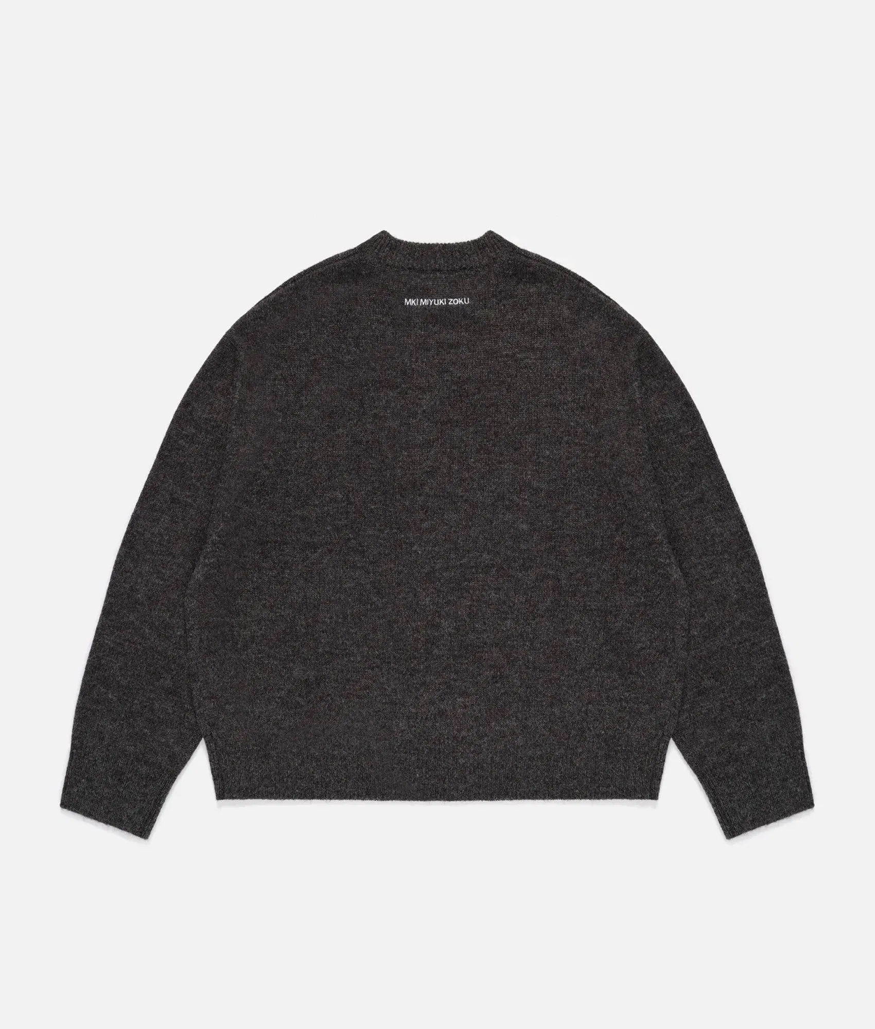 Oversized Fit Mohair Blend Knit Crew Jumper sold by EQVVS product image thumbnail 3