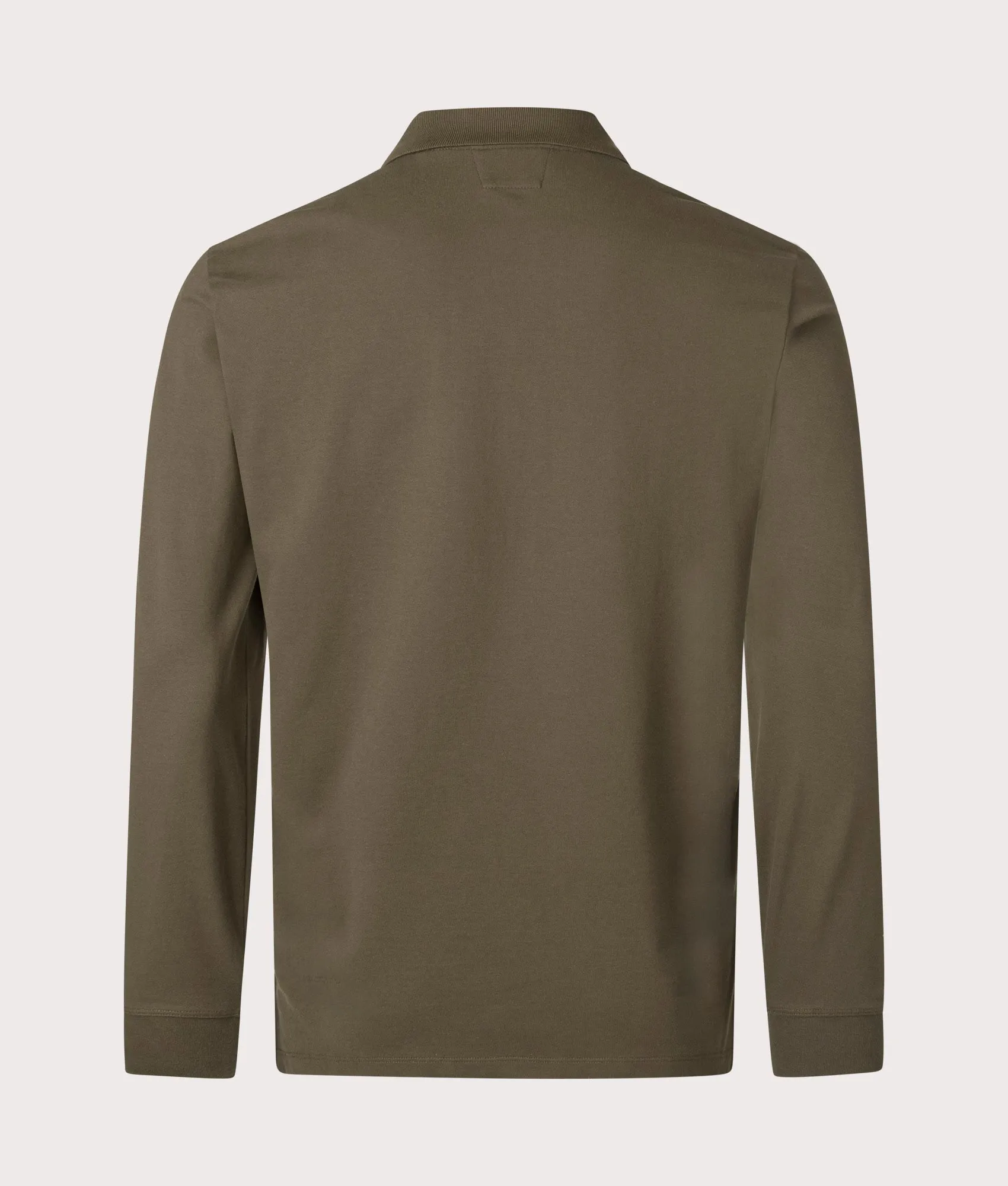 Stretch Piqué Long Sleeve Polo Shirt sold by EQVVS product image thumbnail 3