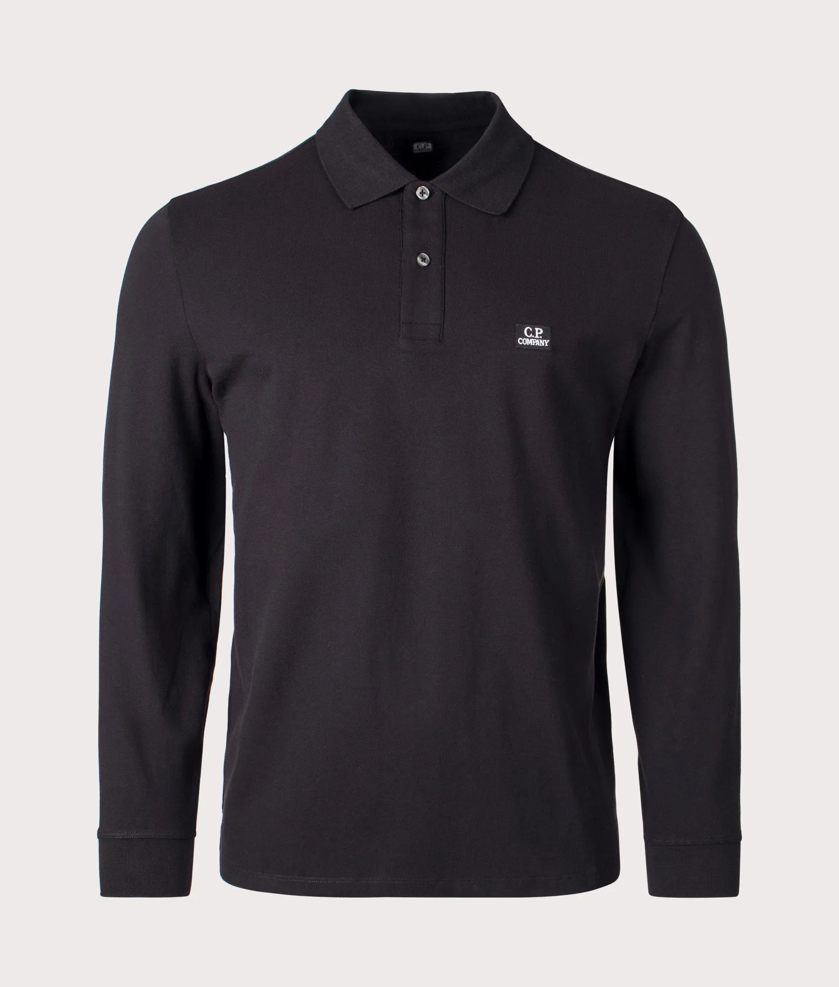 Stretch Piqué Long Sleeve Polo Shirt sold by EQVVS