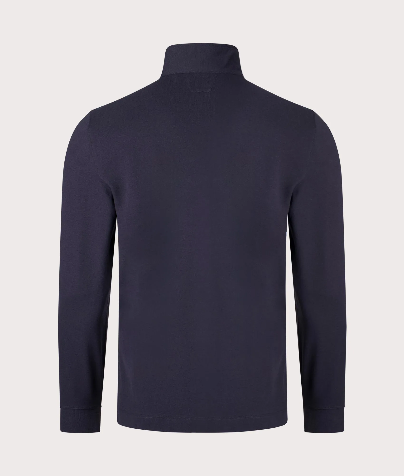 Stretch Piqué Long Sleeve Quarter Zip Polo Shirt sold by EQVVS product image thumbnail 3
