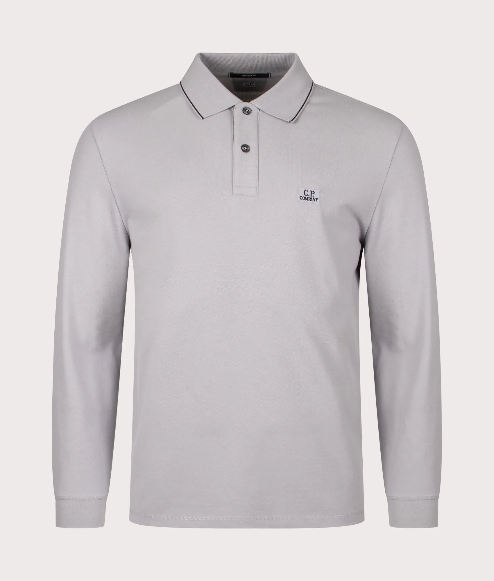 Stretch Piqué Long Sleeve Polo Shirt sold by EQVVS