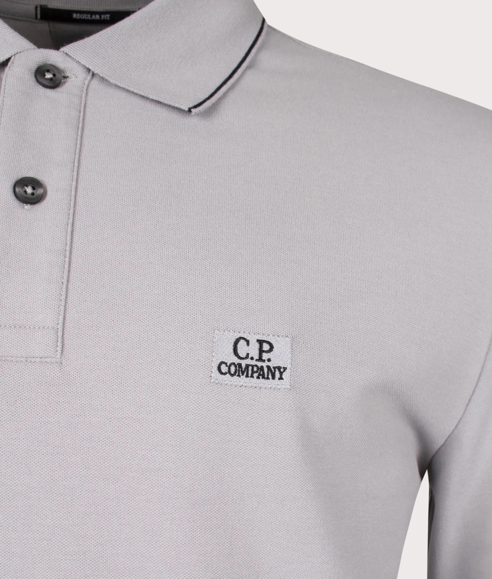 Stretch Piqué Long Sleeve Polo Shirt sold by EQVVS product image thumbnail 2