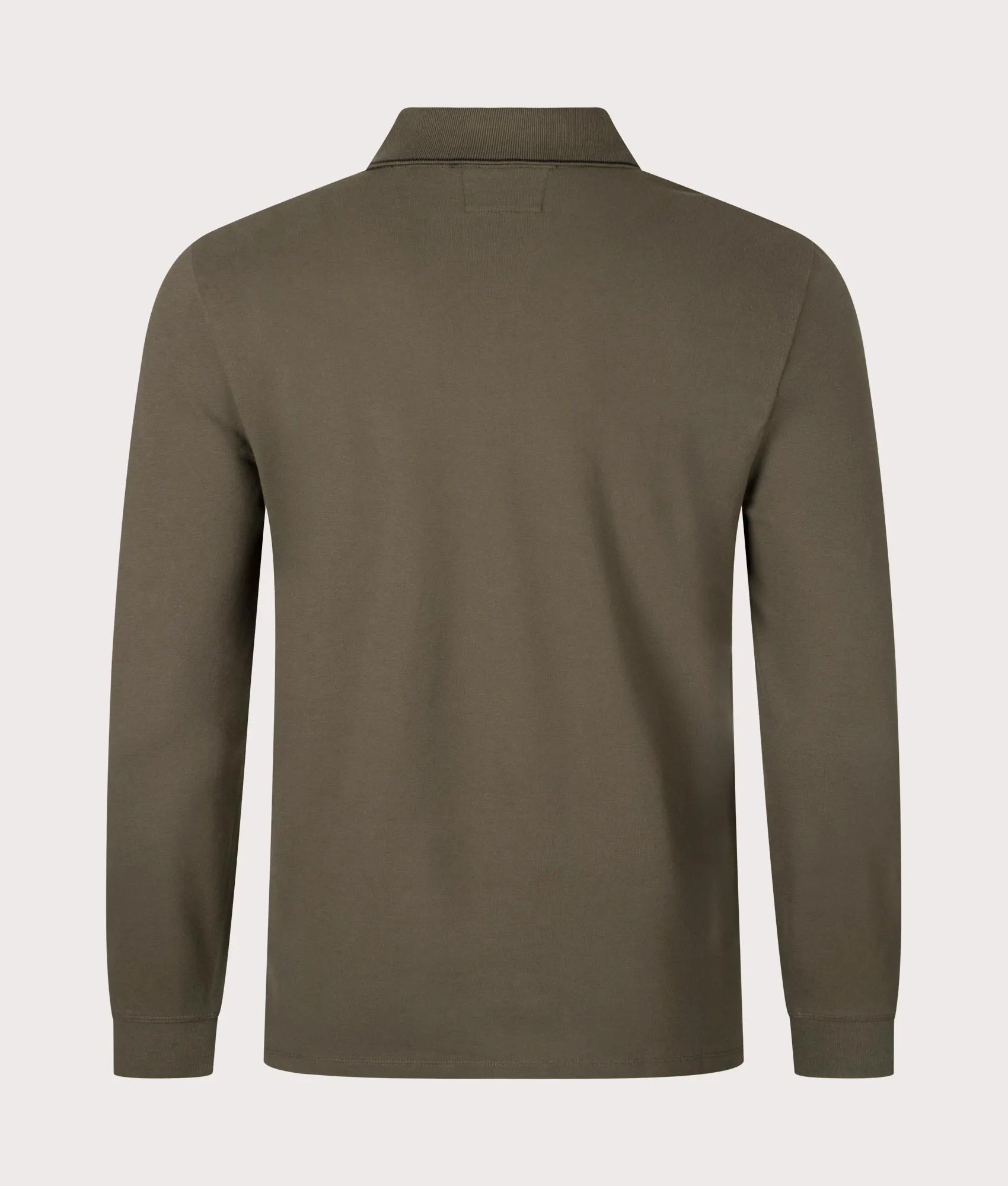 Stretch Piqué Long Sleeve Polo Shirt sold by EQVVS product image thumbnail 3