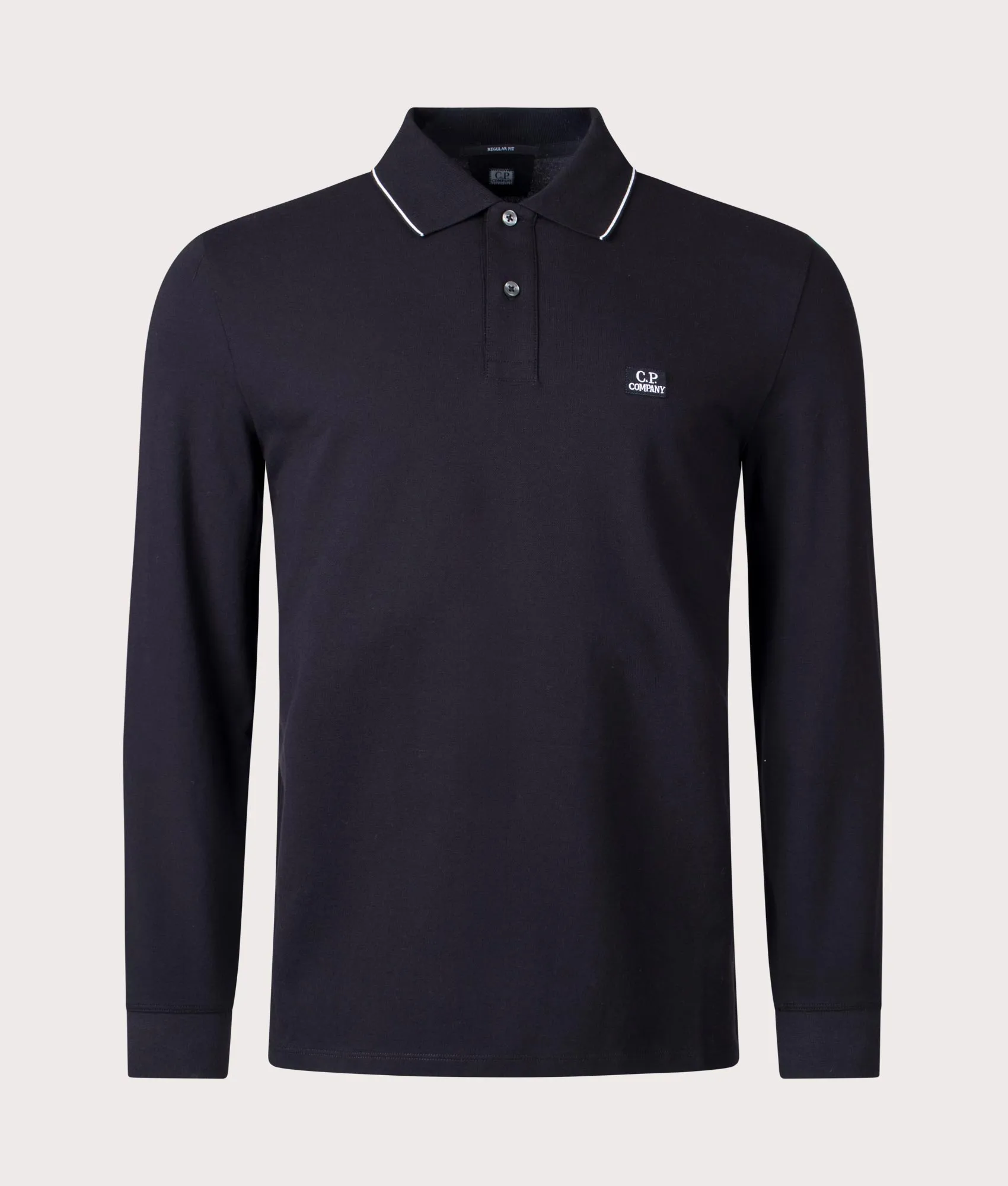 Stretch Piqué Long Sleeve Polo Shirt sold by EQVVS