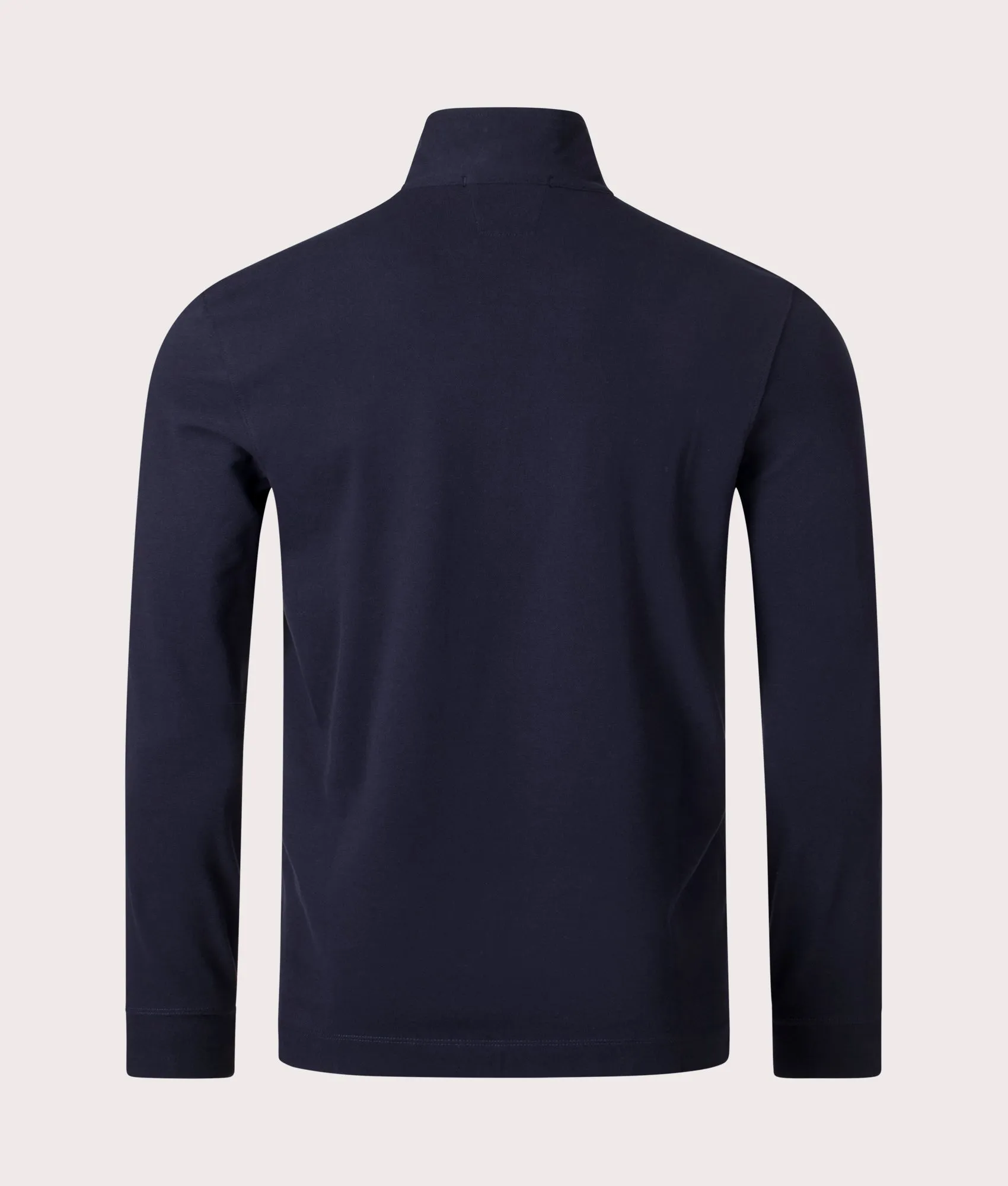 Long Sleeve Quarter Zip Stretch Piqué Polo Shirt sold by EQVVS product image thumbnail 3