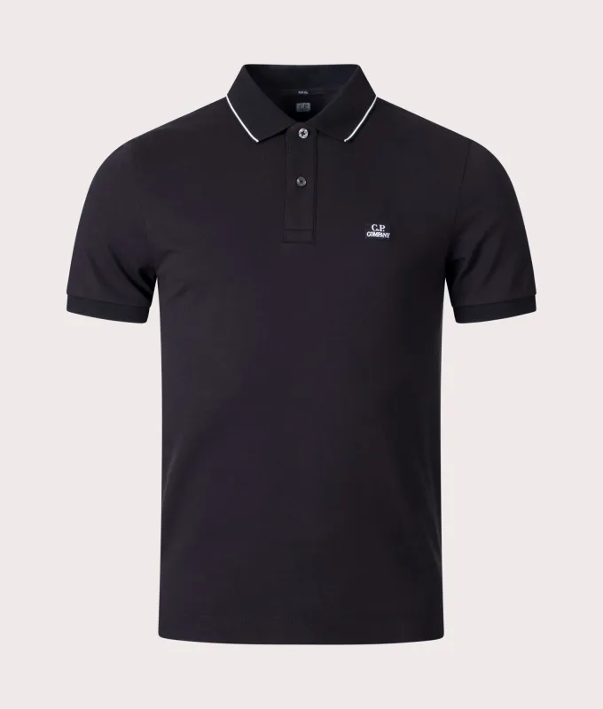 Stretch Piqué Slim Striped Polo Shirt sold by EQVVS