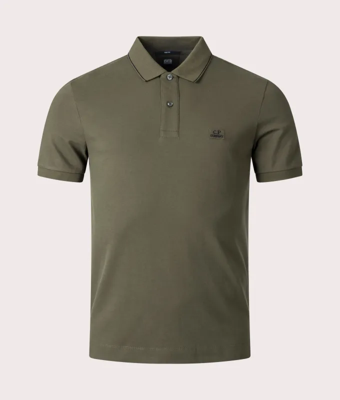 Slim Fit Stretch Piqué Striped Polo Shirt sold by EQVVS