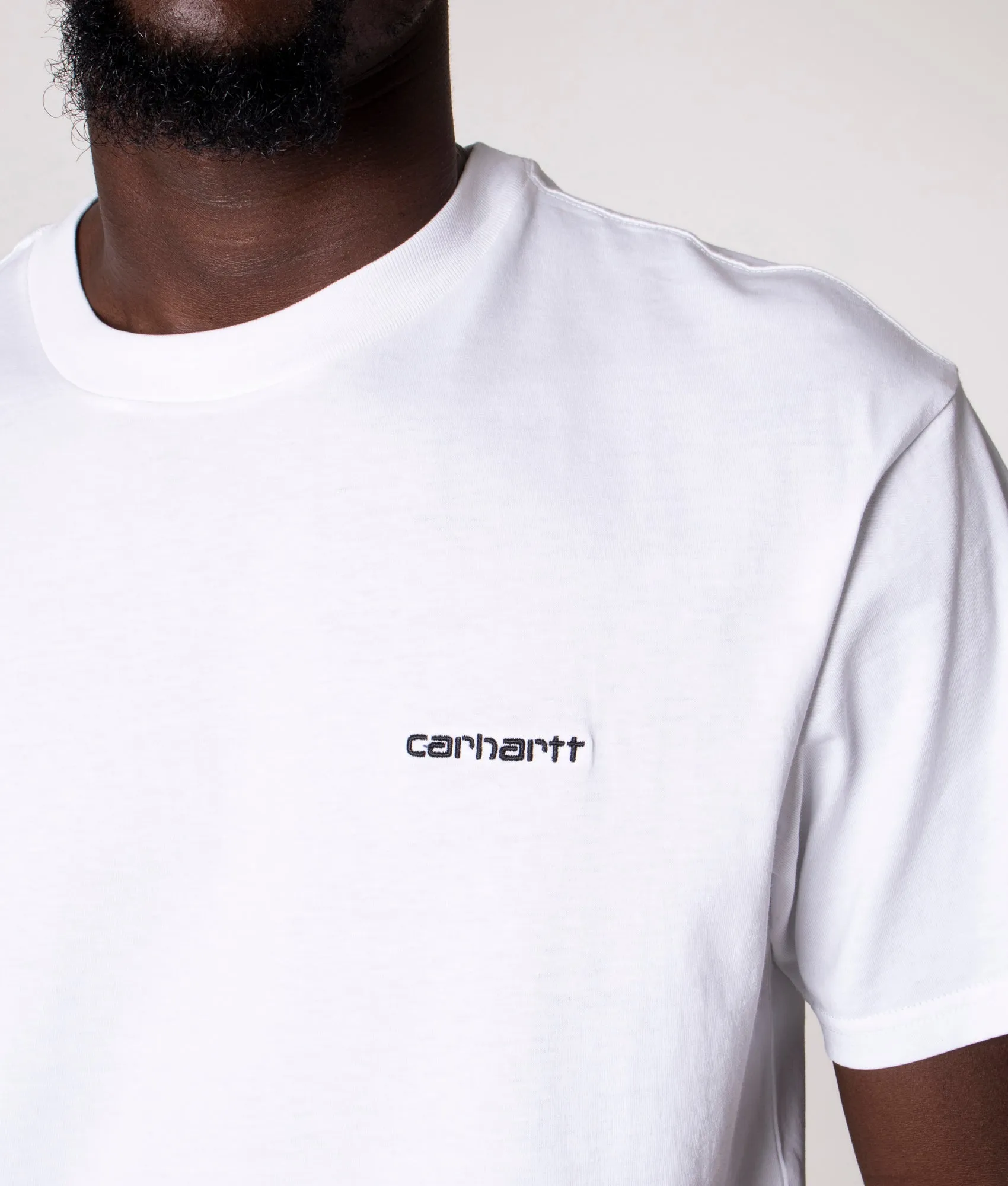 Relaxed Fit Script Embroidery T-Shirt sold by EQVVS product image thumbnail 2