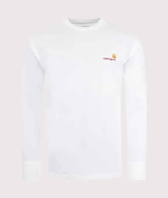 Relaxed Fit Long Sleeve American Script T-Shirt sold by EQVVS