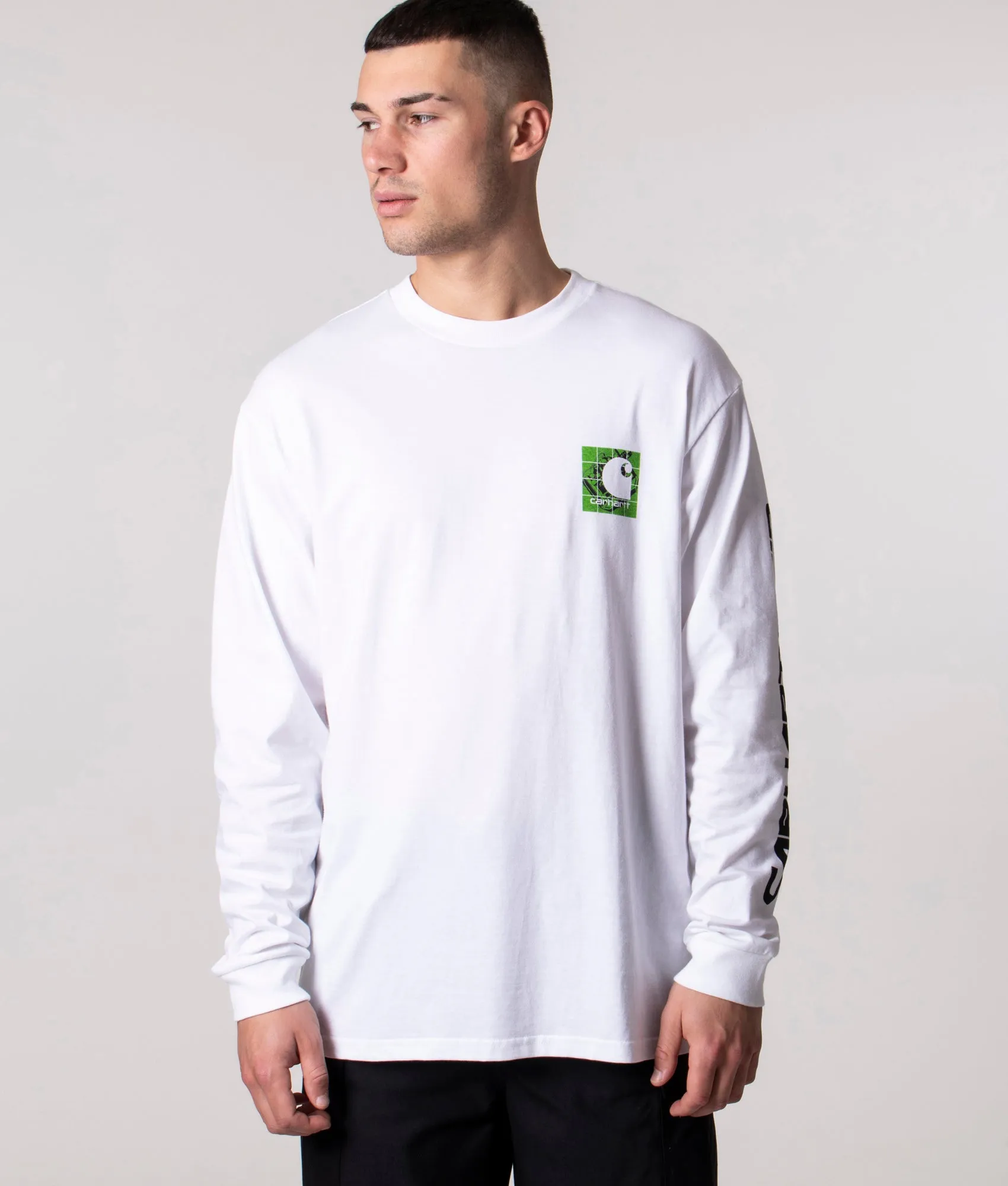 Relaxed Fit Long Sleeved Grid C T-Shirt sold by EQVVS product image thumbnail 4