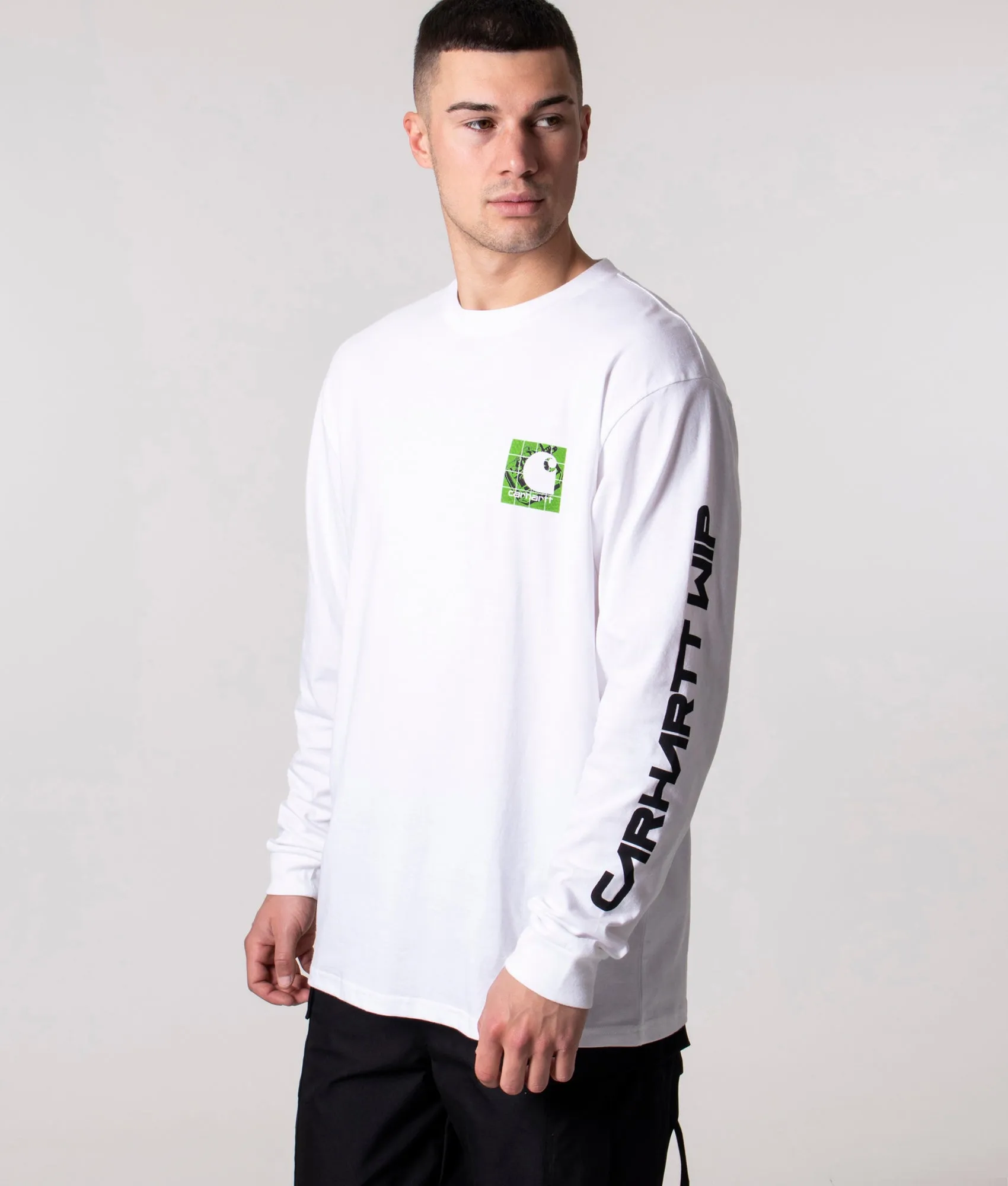 Relaxed Fit Long Sleeved Grid C T-Shirt sold by EQVVS product image thumbnail 5