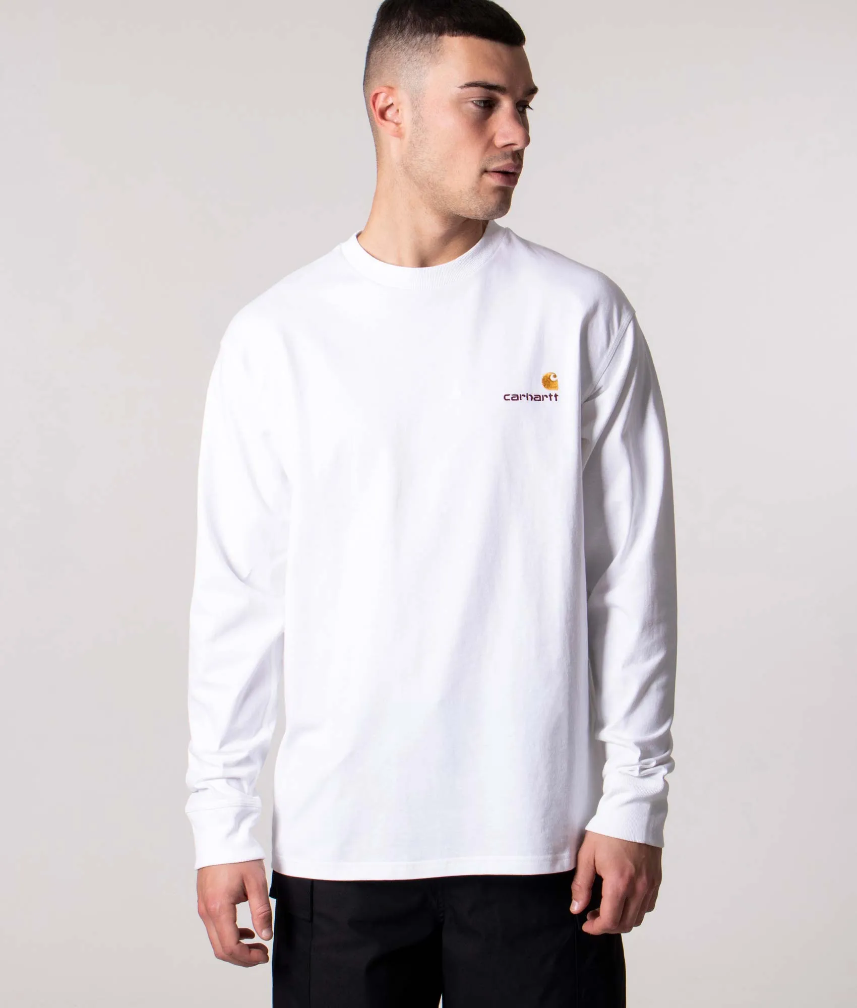 Long Sleeve Relaxed Fit American Script T-Shirt sold by EQVVS