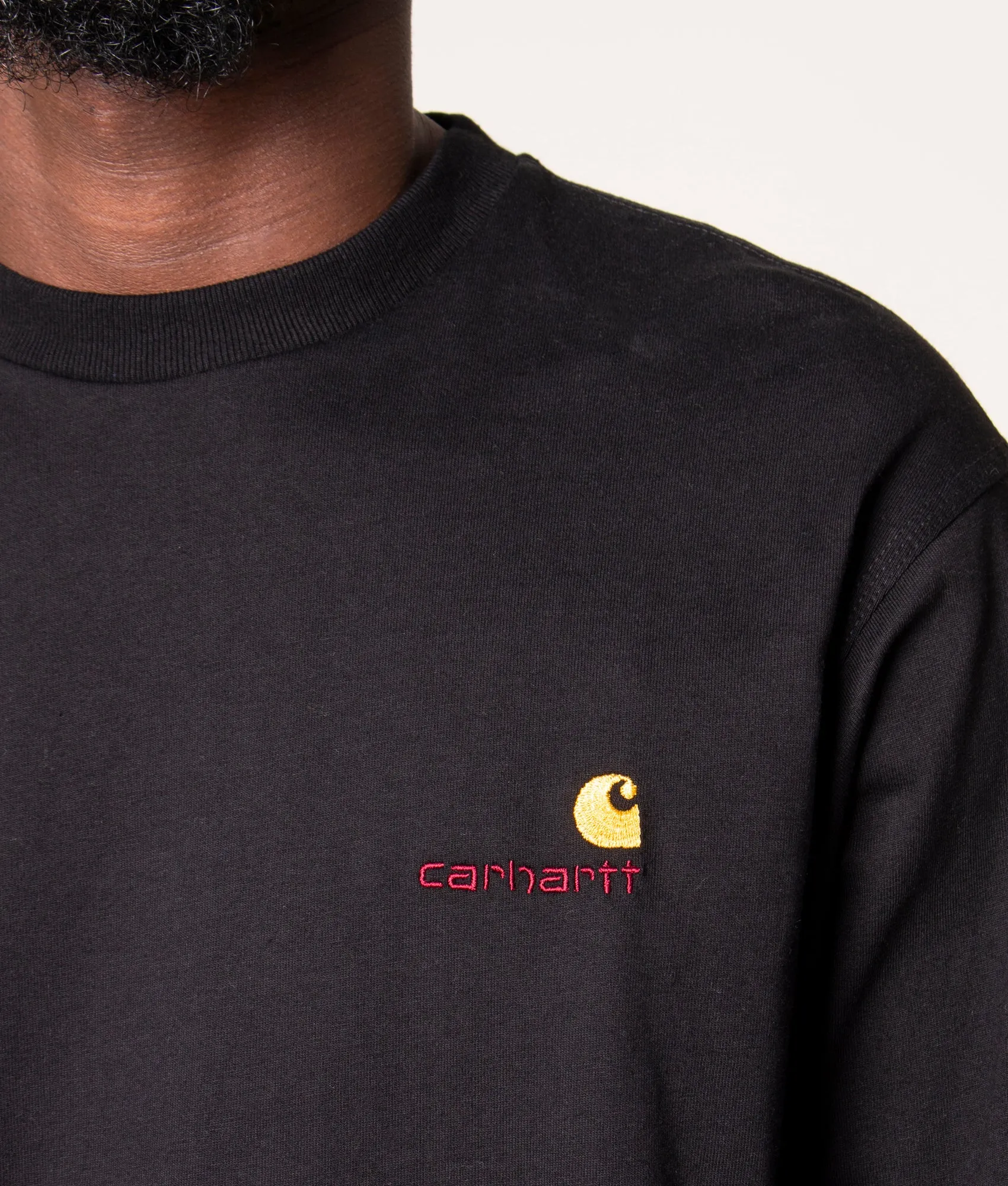 Relaxed Fit Long Sleeve American Script T-Shirt sold by EQVVS product image thumbnail 3