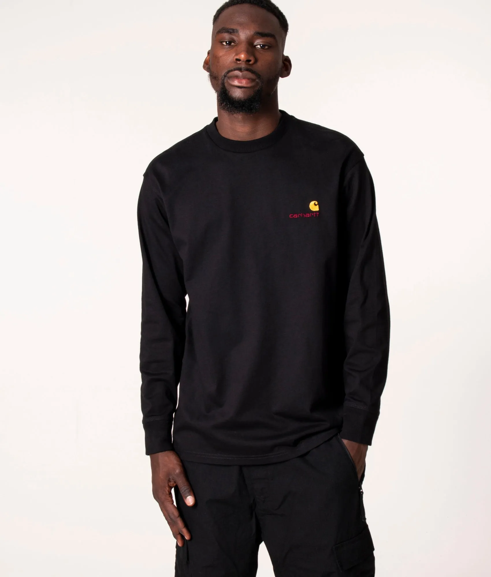 Relaxed Fit Long Sleeve American Script T-Shirt sold by EQVVS