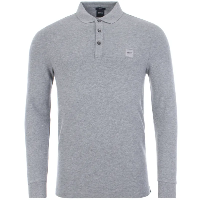 Casual Passerby Long Sleeve Slim Fit Polo Shirt made by EQVVS