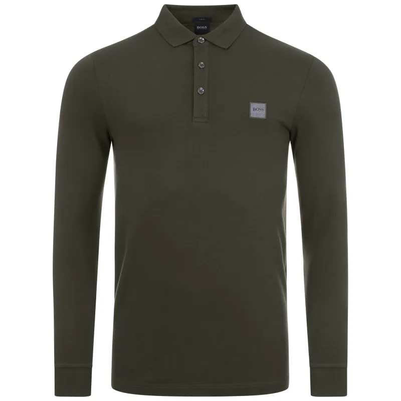 Casual Passerby Long Sleeve Slim Fit Polo Shirt sold by EQVVS