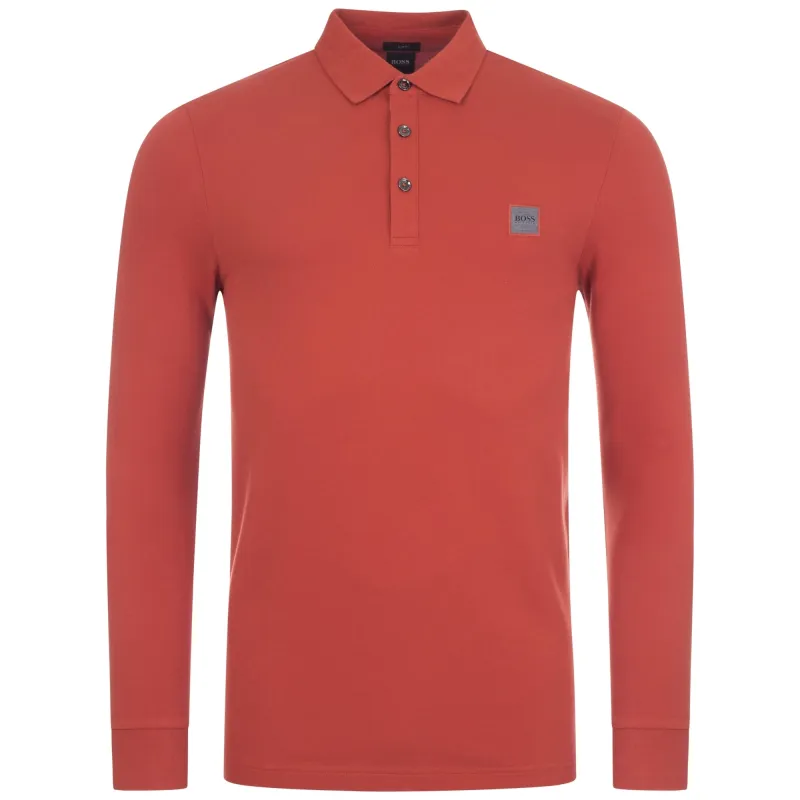 Casual Passerby Long Sleeve Slim Fit Polo Shirt sold by EQVVS