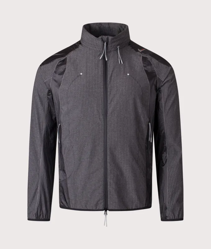 Numb Pinstriped Hooded Wind Jacket sold by EQVVS