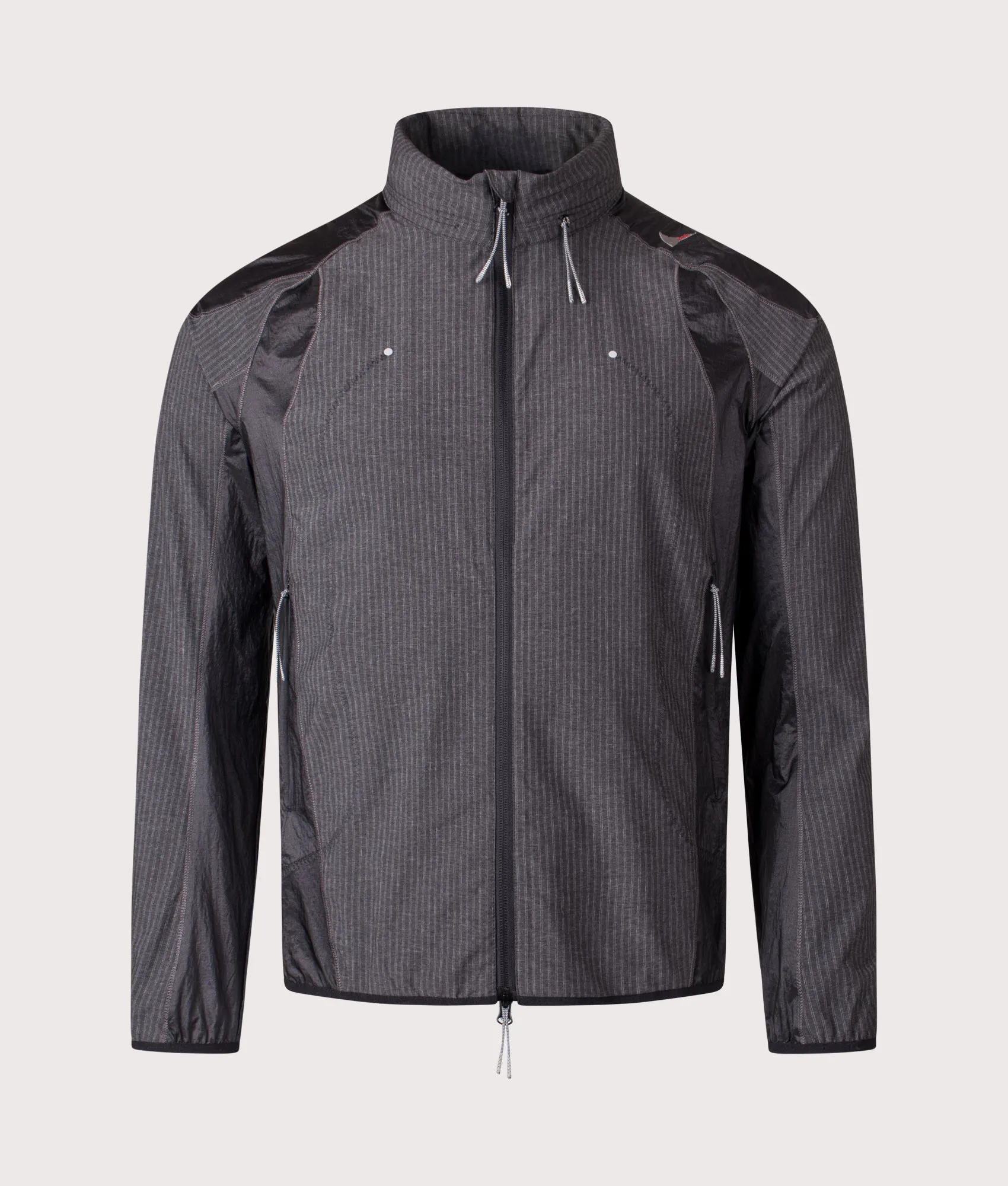 Numb Pinstriped Hooded Wind Jacket sold by EQVVS