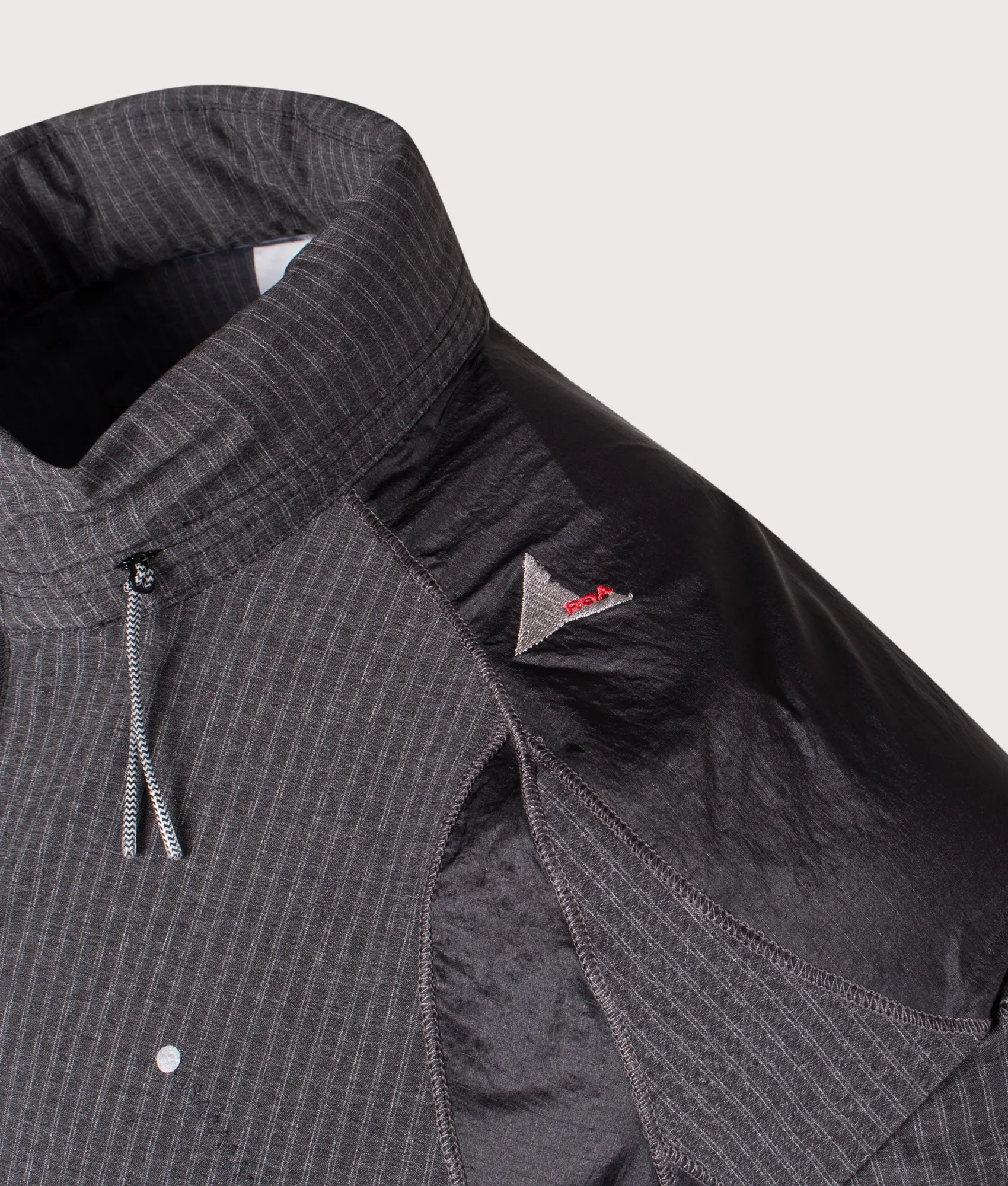 Numb Pinstriped Hooded Wind Jacket sold by EQVVS product image thumbnail 2