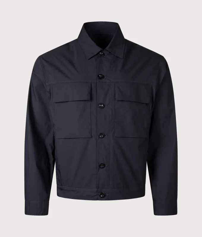 Piece Dyed Mid Layer Overshirt made by Ten c