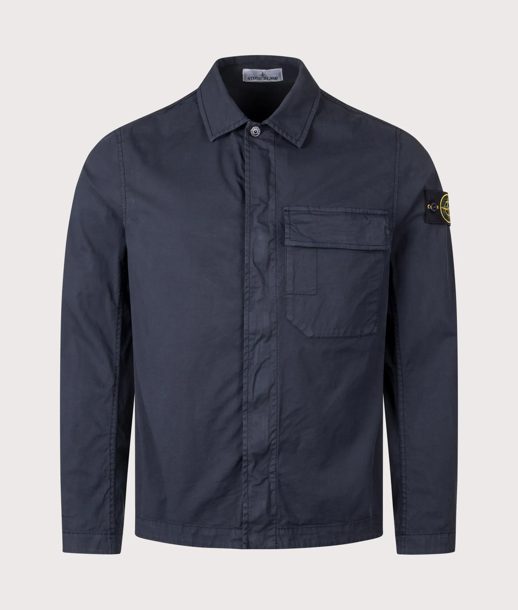Stretch Cotton Twill Overshirt sold by EQVVS product image thumbnail 4