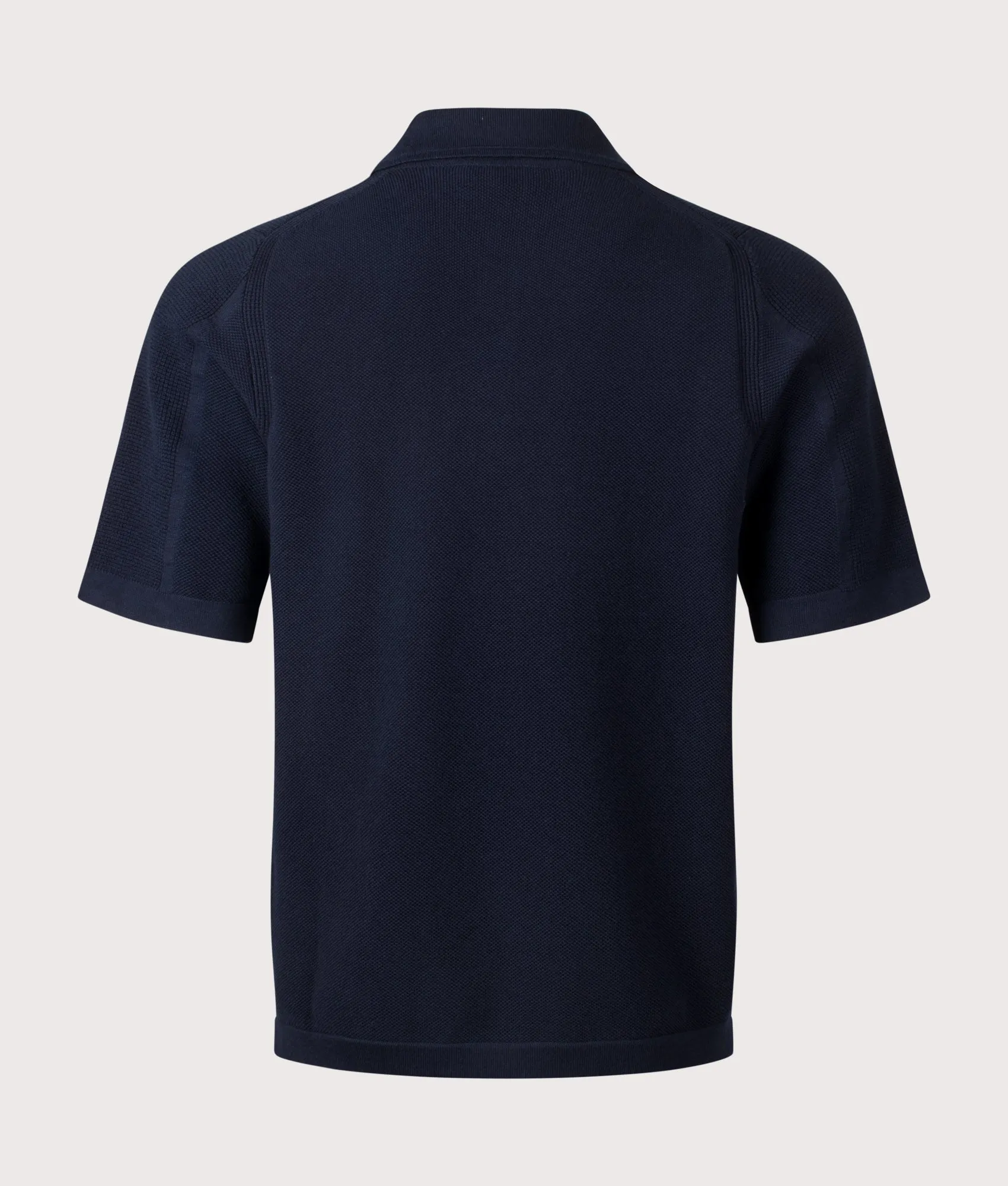 Relaxed Fit Micro Stitch Organic Cotton Compass Polo Shirt sold by EQVVS product image thumbnail 4