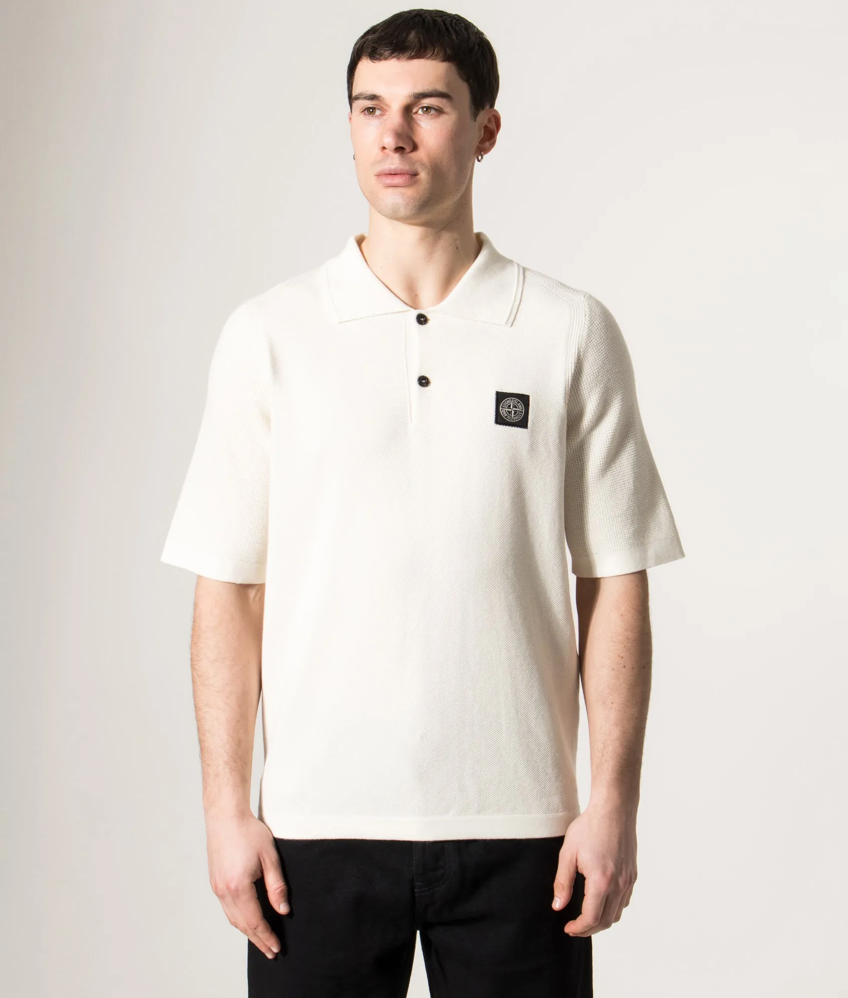 Relaxed Fit Micro Stitch Organic Cotton Compass Polo Shirt sold by EQVVS product image thumbnail 2