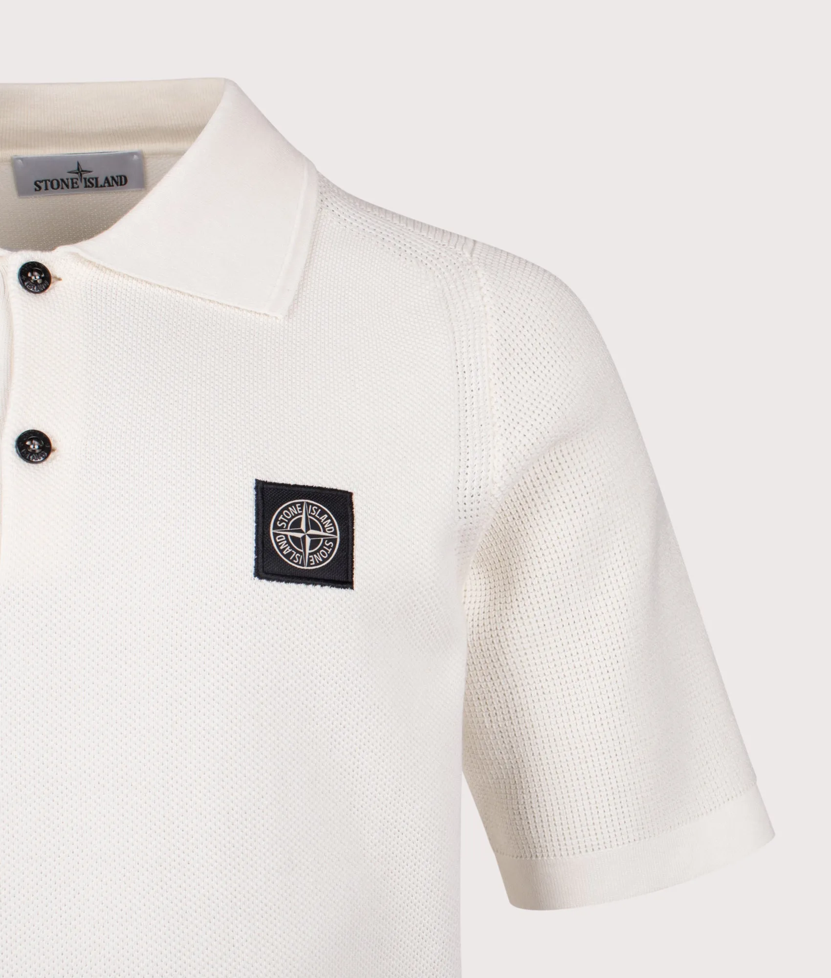 Relaxed Fit Micro Stitch Organic Cotton Compass Polo Shirt sold by EQVVS product image thumbnail 3