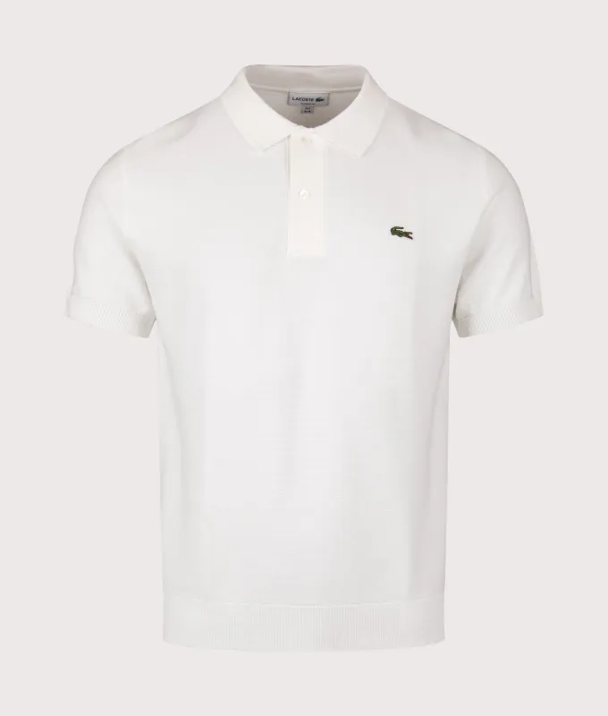 Classic Fit Knitted Polo Shirt made by Lacoste
