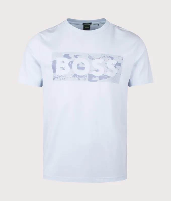 Globe Logo Pattern T-Shirt made by Hugo Boss