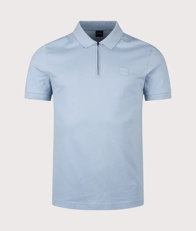 Slim Fit Passerzip Polo Shirt made by Hugo Boss