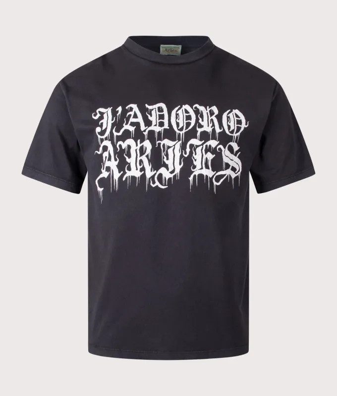 Faded Gothic J'adoro T-Shirt made by ARIES