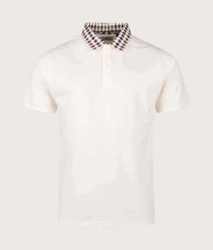 Club Check Collar Polo Shirt made by EQVVS