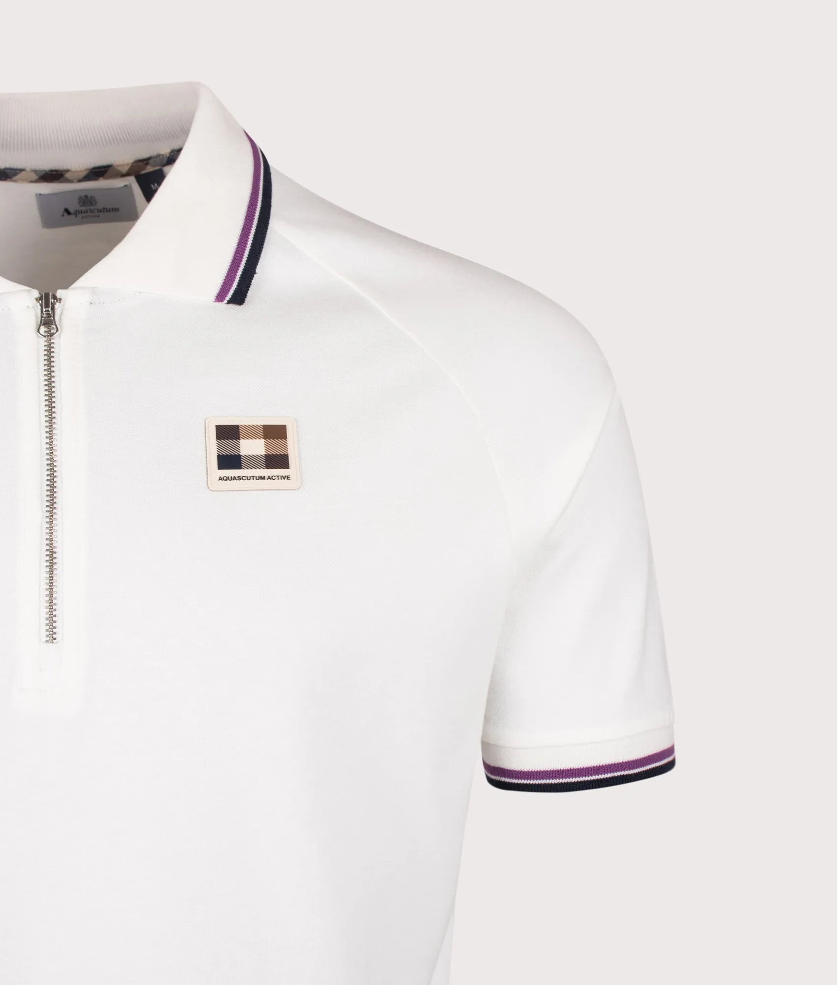 Stretch Piquet Quarter Zip Polo Shirt sold by EQVVS product image thumbnail 2