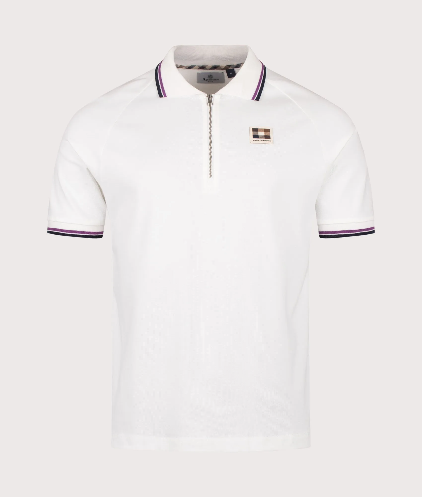 Stretch Piquet Quarter Zip Polo Shirt sold by EQVVS