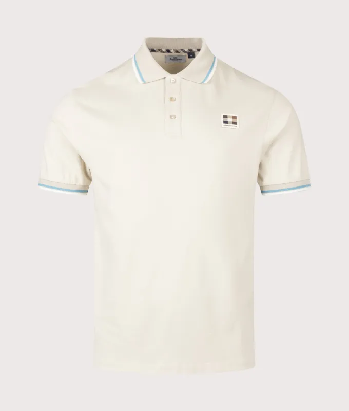 Stretch Piquet Stripes Polo Shirt made by EQVVS