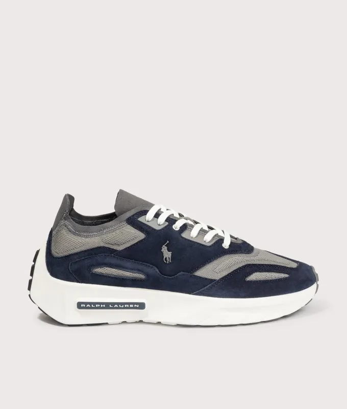 Boerum Suede-Paneled Knit Trainers made by Polo by Ralph Lauren