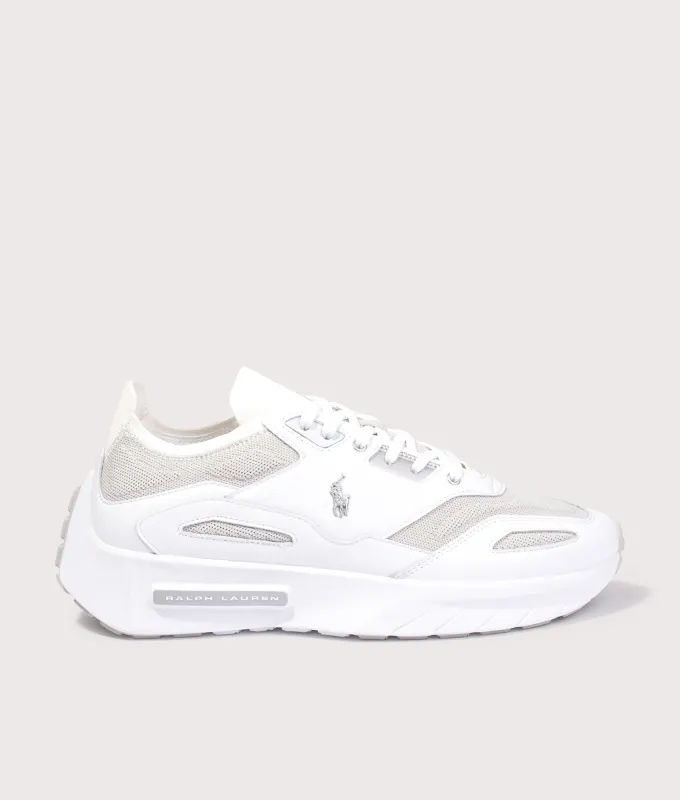Boerum Leather-Panelled Knit Trainers made by Polo by Ralph Lauren