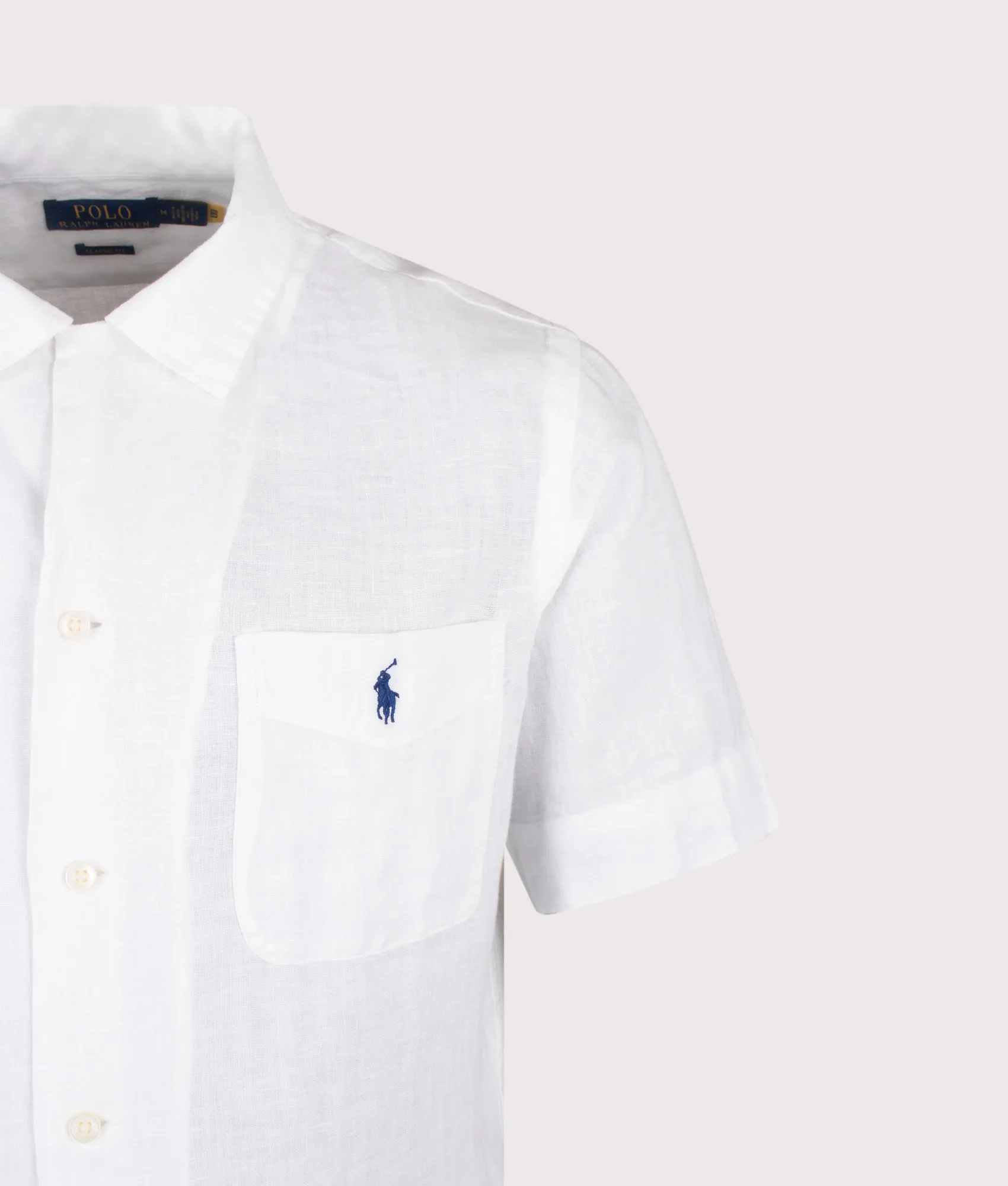 Classic Fit Short Sleeve Linen Camp Shirt sold by EQVVS product image thumbnail 2