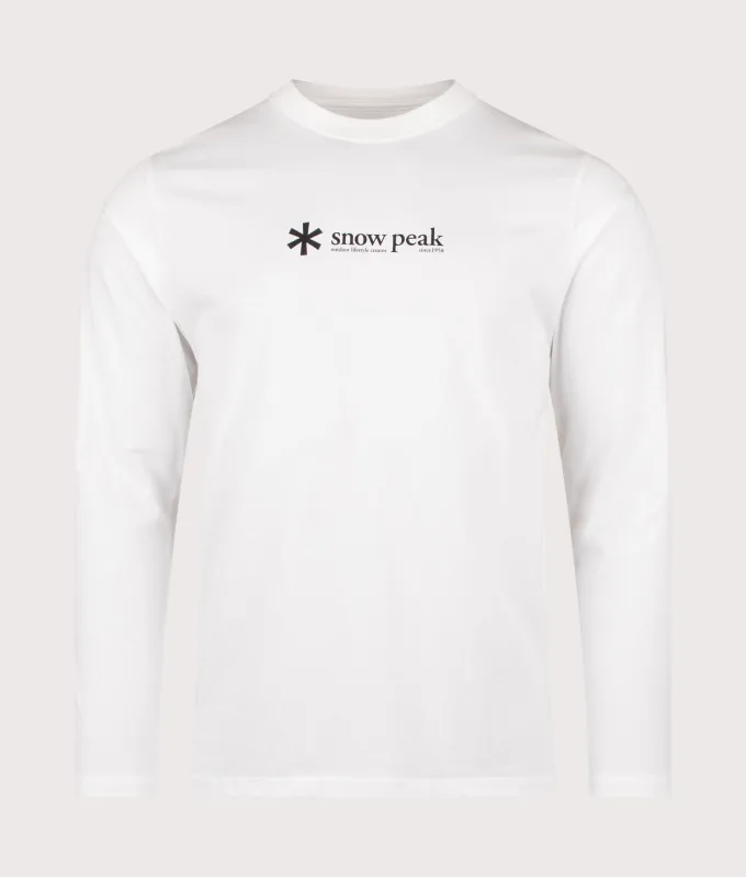 Soft Cotton Logo Long Sleeve T-Shirt made by Snow Peak