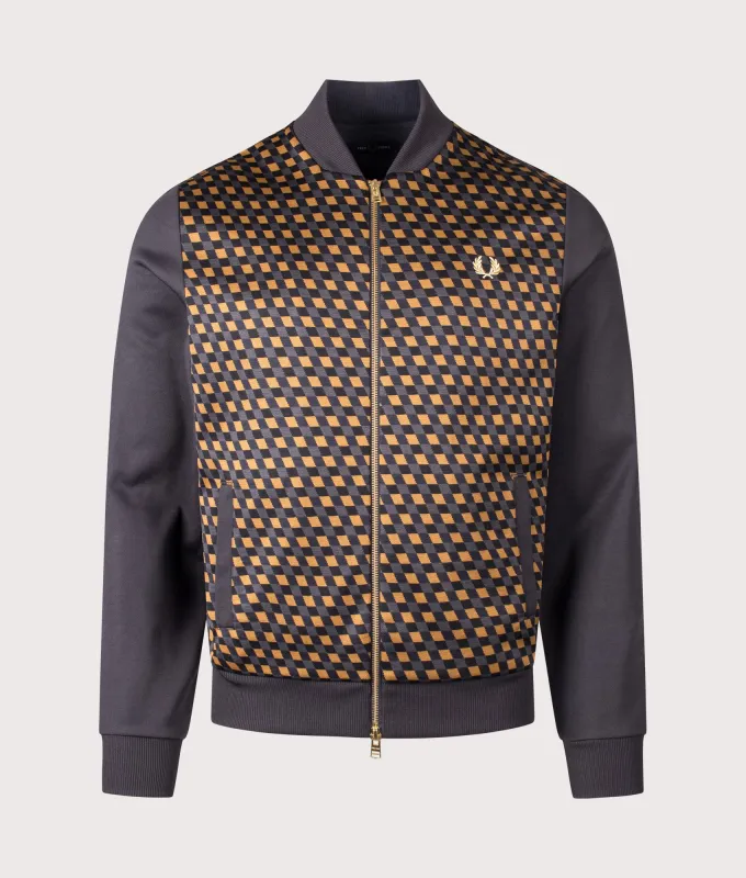 Geometric Track Jacket made by Fred Perry