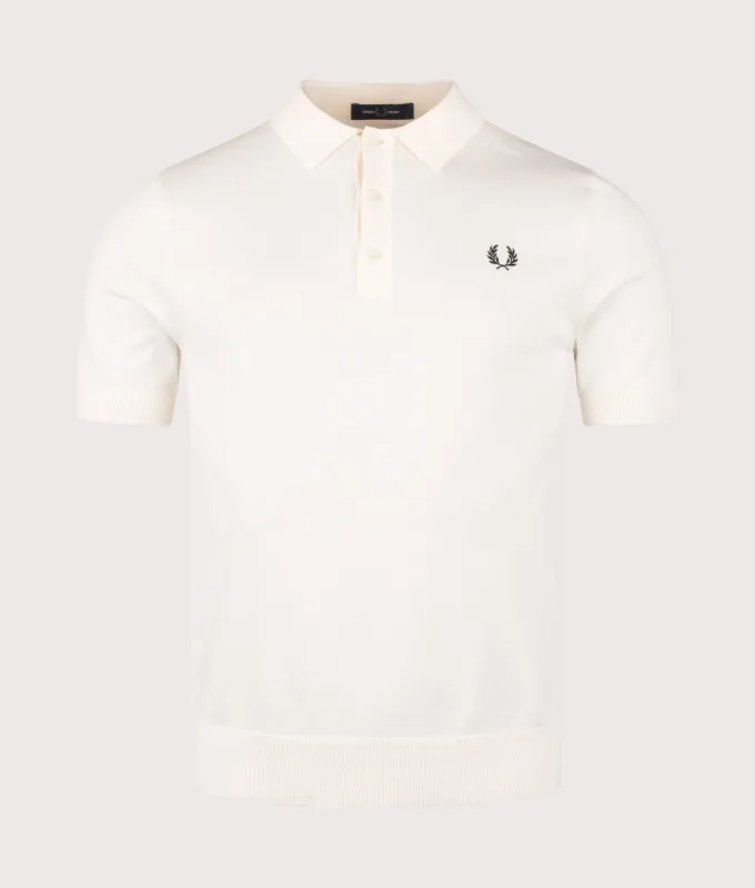 Regular Fit Supima Cotton Knitted Polo Shirt made by Fred Perry