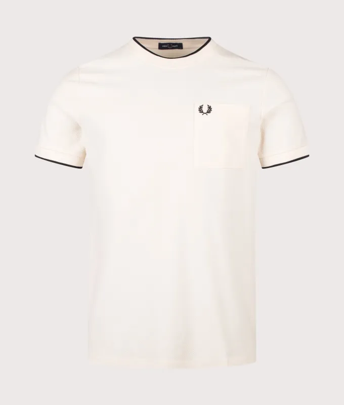 Pocket Detail Piqué T-Shirt made by Fred Perry