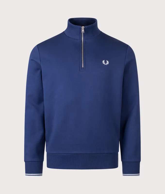 Quarter Zip Sweatshirt made by Fred Perry