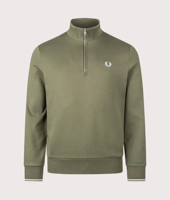 Quarter Zip Sweatshirt made by Fred Perry