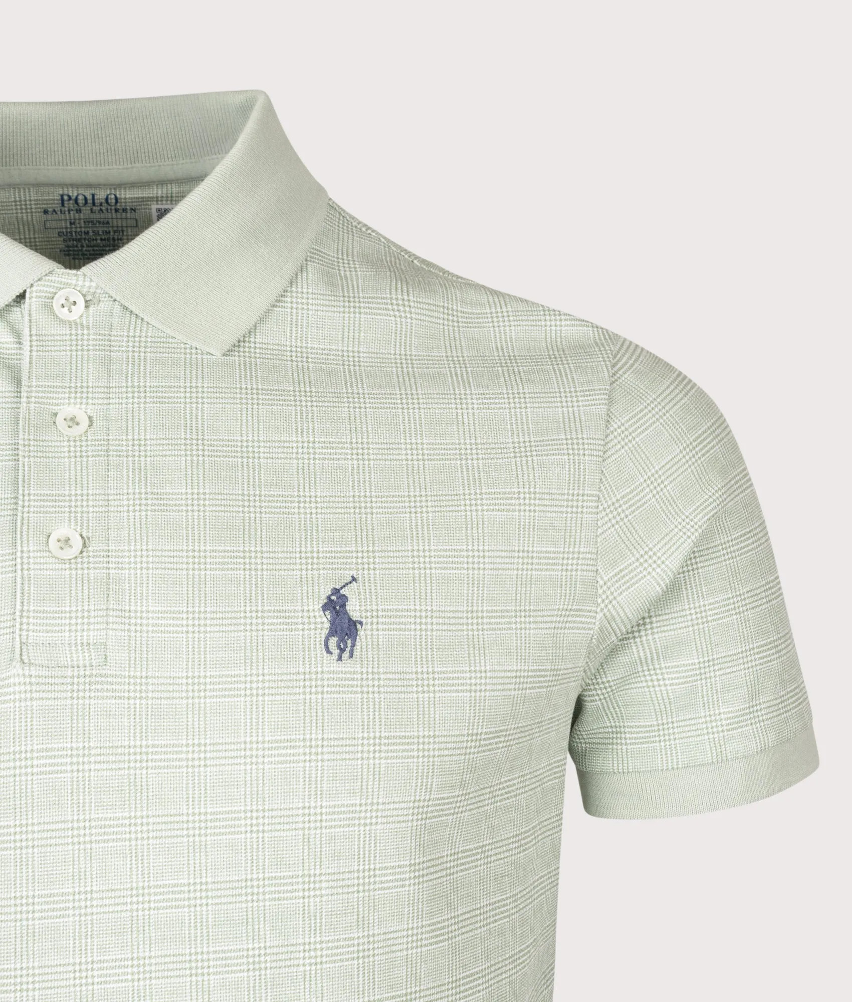 Custom Slim Fit Stretch Mesh Polo Shirt sold by EQVVS product image thumbnail 2