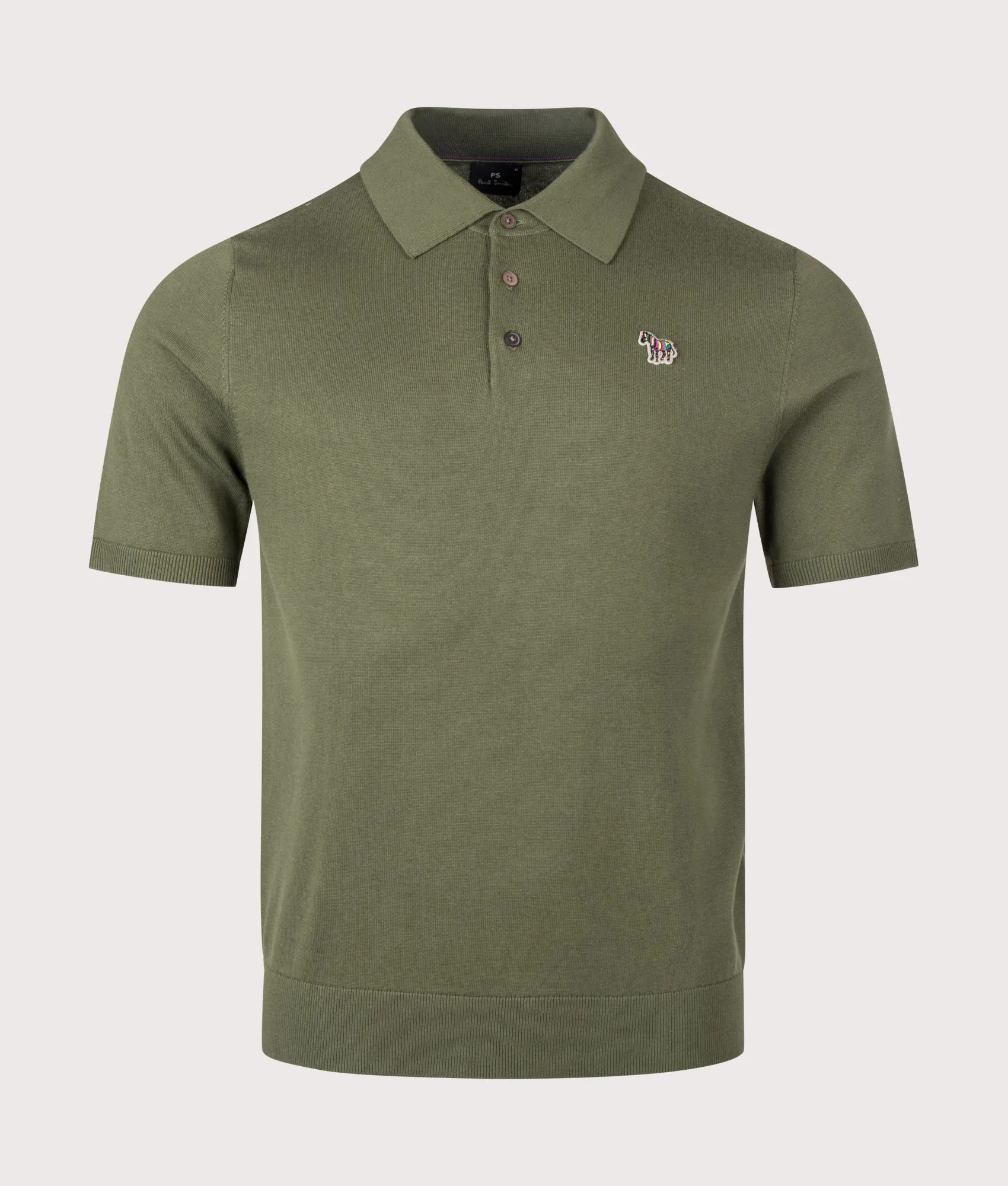 Regular Fit Zebra Badge Knitted Polo Shirt sold by EQVVS